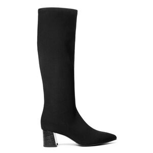 NEW David Pliner Soulmad Black Crepe Boots Woman’s Size 6.5 Never Worn $268